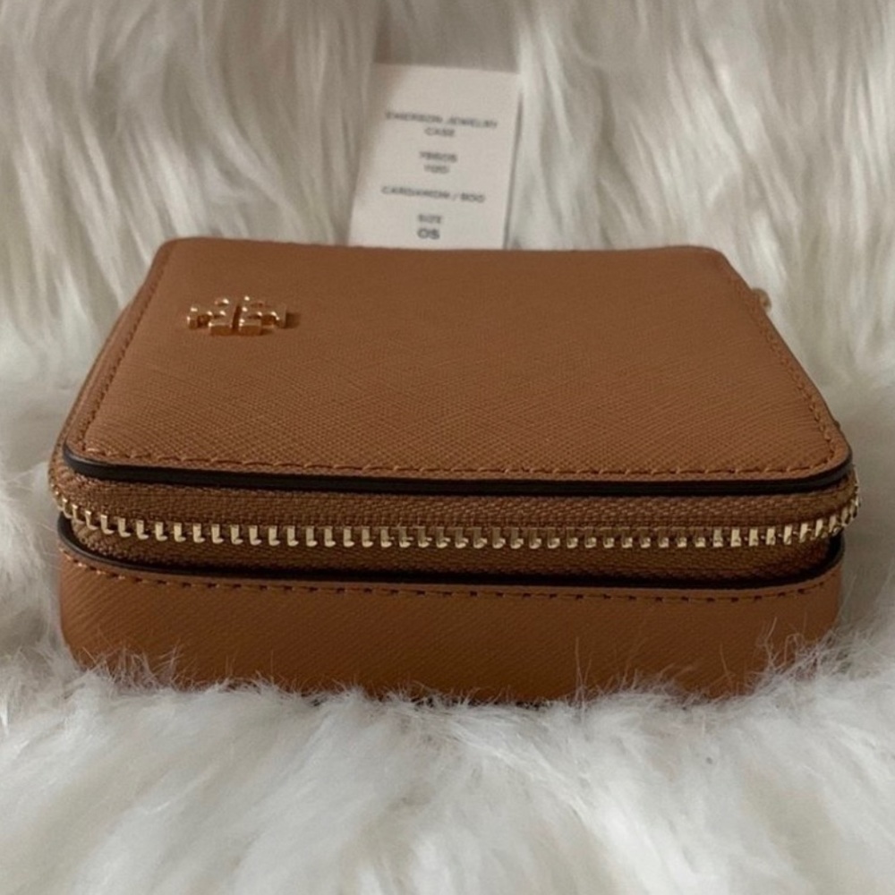 TORY BURCH Emerson Jewelry Case in Cardamom